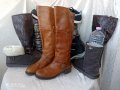 дамски ботуши VIA VAI® Leather Boots HELL Brown original,100% супер висококачествена естествена кожа, снимка 9
