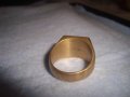 СТАР ПОЗЛАТЕН БРОНЗОВ РЕТРО АРТ ДЕКО ПРЪСТЕН с ПЕЧАТИ 18К 750 за КОЛЕКЦИЯ МАЙСТОРСКА ИЗРАБОТКА 24253, снимка 14