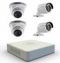 Мегапикселов HD Комплект за Видеонаблюдение от 4 х Hikvision HD Камери + DVR DS-7104HGHI-F1 Рекордер, снимка 1