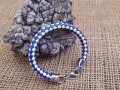 Плетени гривни, колиета и др. Богат избор на цветове, размери и модели. Естествена кожа, снимка 10