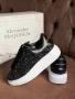 Alexander McQueen Дамски Черни Блестящи Маратонки👟Дамски Спортни Обувки В Черен Цвят Код E213, снимка 2