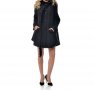 Черно дамско вълнено палто марка NATALEE 