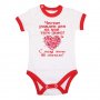 Бебешко боди честит рожден ден на ТАТЕ (име) червен, снимка 4