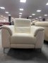 Бял кожен фотьойл с електрически релаксиращ механизъм, снимка 9