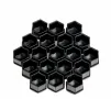 Декоративни капачки за болтове на джантите 21мм - черни, снимка 3