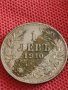 Сребърна монета 1 лев 1910г. България Цар Фердинанд първи за КОЛЕКЦИОНЕРИ 43019, снимка 2