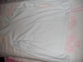 Дамска Блуза в бяло с поло razmer М Л, снимка 1 - Блузи с дълъг ръкав и пуловери - 39411459