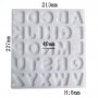 Широки главни едри букви азбука латиница силиконов молд форма фондан смола гипс шоколад декор, снимка 3