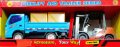 Комбиниран детски комплект мотокар и камион , снимка 1 - Коли, камиони, мотори, писти - 38819902