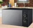 Микровълнова фурна 20L, черна, огледална, механична, снимка 5