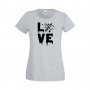 Дамска тениска Свети Валентин Love 1, снимка 2
