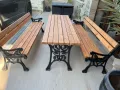 Комплект маса + 2 пейки,градинска мебел, снимка 4