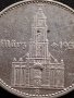 2 райхсмарки 1934г. Първа годишнина Нацистки режим. Гарнизонна църква в Потсдам сребро 35922, снимка 16