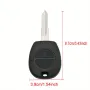 Kутийка за ключ с 2 бутона и острие NSN11, за Nissan Almera, Maxima, Micra, Primera, Serena, Terran, снимка 4