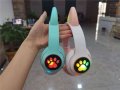 Котешки детски слушалки, Безжични, LED цветни светлини, снимка 6