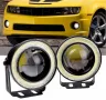 Универсални фарове за мъгла с рингове тип ангелски очи Angel Eyes, снимка 3