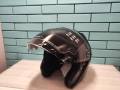 MY-835 джет каска с визьор, ECE 22.06, матово черна, M N5, снимка 11