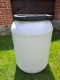 Бял пластмасов бидон, снимка 1