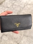 Prada Continental Long Wallet Vitello Daino Leather , снимка 1