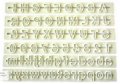 6 релси Малки и Главни печатни букви Азбука Латиница числа пластмасови форми резци за фондан торта