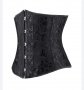 Нов черен корсет в готически стил с отворен бюст + подарък прашки- М, снимка 8