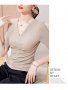 маркова дамска лъскава блуза, снимка 1 - Блузи с дълъг ръкав и пуловери - 39144881