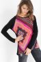 Desigual - страхотна дамска блуза - туника , снимка 1 - Блузи с дълъг ръкав и пуловери - 26793943