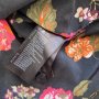 Разпродажба спешно Елегантна oversize риза H&M с принт цветя на черен фон XS/S/M, снимка 6