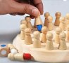 Класически дървен мемори шах Логически шах за памет и забавление Memory chess, снимка 11