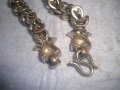 СТАРА МЕДНА ПОСРЕБРЕНА ХЕВИ - МЕТЪЛ ГРИВНА РЯДКА ВИНТИДЖ ПЛЕТКА 70641, снимка 11