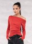 Блуза "Red Twist" от рипс, снимка 1 - Блузи с дълъг ръкав и пуловери - 27301962