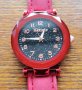 Ketime Red dark KL121308 Луксозен дамски кварцов часовник с кожена каишка, снимка 1 - Дамски - 40349513