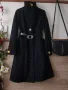 Черно палто вълна OBJECT , снимка 6