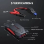 НОВ, ТЕСТВАН  Джъмп стартер / jump starter FLYLINKTECH Стартер за кола 1500A 12V Интелигентен..., снимка 6