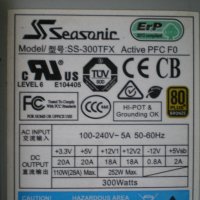 Захранване Seasonic SS-300TFX 300W TFX, снимка 3 - Захранвания и кутии - 43230939