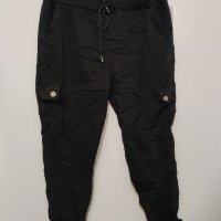 Карго панталон в черно , снимка 1 - Панталони - 39986819