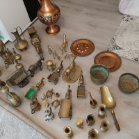 колекция от бронзови и медни предмети, снимка 1 - Антикварни и старинни предмети - 36483769