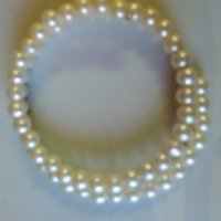 Спираловидна двойна перлена гривна, снимка 2 - Подаръци за жени - 27402191
