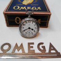 Джобен часовник ОМЕГА OMEGA сребро, снимка 2 - Джобни - 32497415