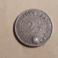Монета 2 и 1/2 , две и половина стотинки 1888 г, снимка 1 - Нумизматика и бонистика - 43659240