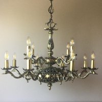 Луксозен аплик за стена-бароков старинен,винтидж,осветтително тяло,лампа, снимка 8 - Лампи за стена - 39550073