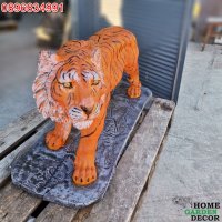 Бетонна статуя на тигър в реален размер, снимка 13 - Градински мебели, декорация  - 39085408