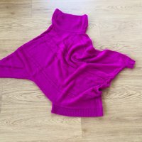 Розов пуловер - рокля, снимка 1 - Блузи с дълъг ръкав и пуловери - 27155805