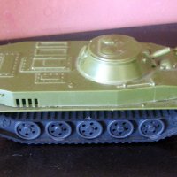 ГДР играчка танк военен NVA армия 14x6.5x5cm фрикционно задвижване , снимка 1 - Коли, камиони, мотори, писти - 43585559
