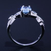Сребърен пръстен с топаз, снимка 1 - Пръстени - 32502592