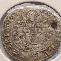 Сребърна монета 6 кройцера 1673г. Леополд първи Кремниц Унгария 13656, снимка 12 - Нумизматика и бонистика - 43000517