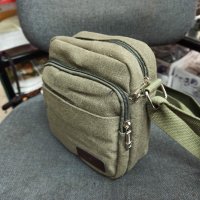 Мъжка чанта брезентова, снимка 3 - Чанти - 32471275