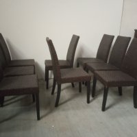 Комплект ратанови столове, снимка 5 - Столове - 43232432