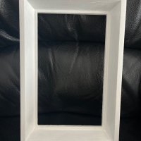 Бяла дървена рамка, снимка 3 - Декорация за дома - 43375531