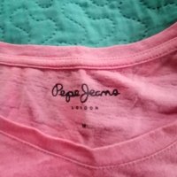Pepe jeans розова тениска , снимка 5 - Тениски - 40666886